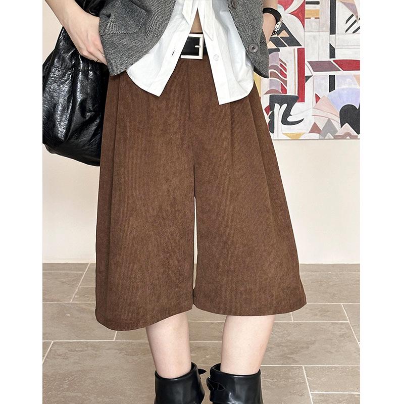 Juzhi 2024 Autumn High-Waist Korean Style Draped Casual Pants 1613