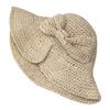 Big Brim Bow Bucket Hat Foldable Visor Beach Hat Small Edge Split Straw Hat Summer Sun Protection