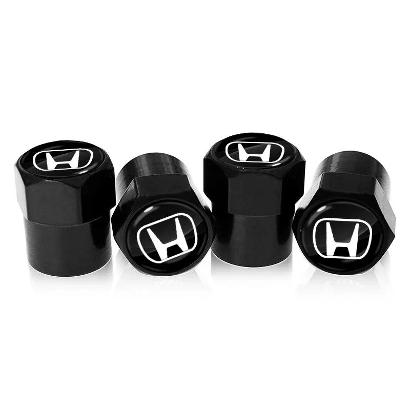 XR Car New Honda Car Tire Valve Stems Cap Metal Tire Wheel Stem Air Valve Cap Car Accessories For Honda HR-V City Accord Odyss