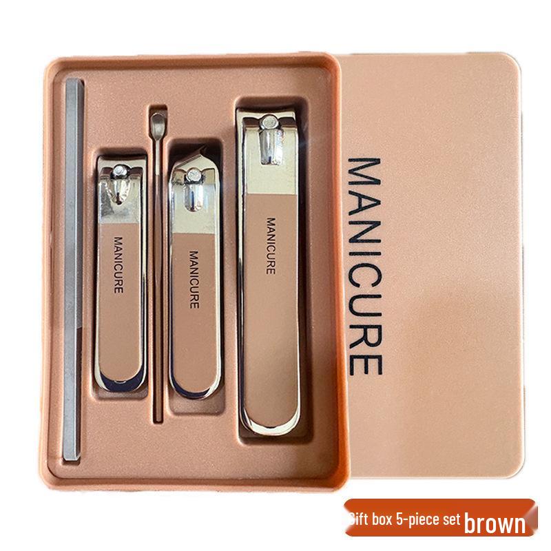 Portable Candy Color Nail Clipper & Manicure Set with Ear Pick