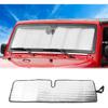 JWWY Windshield Sunshade Window Sun Shade Heat Shield Sun Visor UV Rays and Foldable Sun Shield Blocks for Jeep Wrangler Car Interior Accessories TJ