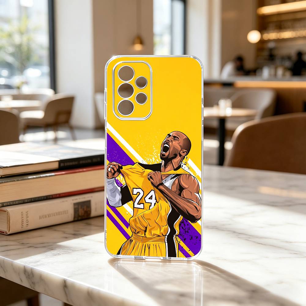 Basketball K-Kobe B-Bryant 24  Phone Case Transparent Silicone Soft For Samsung S25,S24,S21,S22,S23,S30,Ultra,S20,Plus,Fe