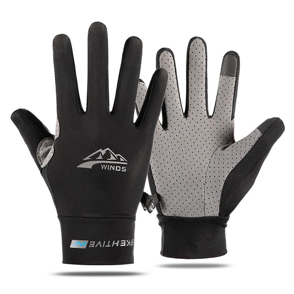 Summer Sun Protection Gloves Touchscreen Resistant Outdoors Mountaineering Hiking Fishing Biking Exposed Fingers Gloves