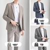 Trajes Casuales Elegantes para Hombre: Conjunto de Traje de Negocios y Pantalones Coreano para Primavera, Verano y Otoño