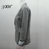 Blazer Coat Long Sleeve Big Pockets Single Button Office Suit Fashion Solid Color Lapel Jacket Workwear
