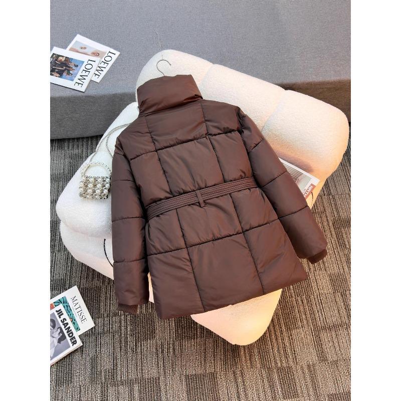 Winter neu mittel und lang Stehkragen Gürtel ist dünn, locker und vielseitig Mode Koreanische Version Daunen Baumwolle Kleidung Damenjacke