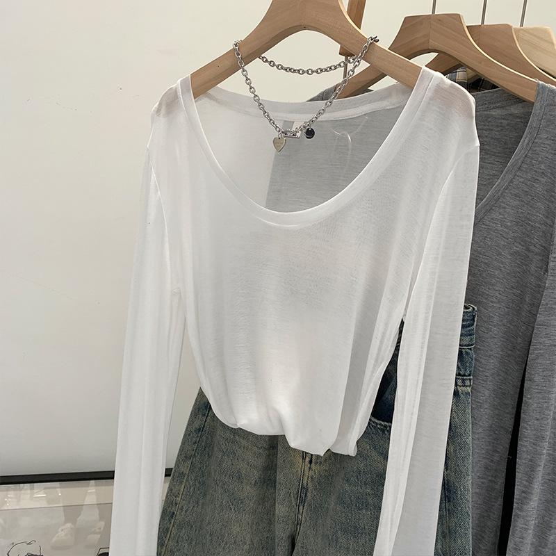 

Sheer, Lightweight, Skin-Friendly Summer T-Shirt Blouse for Women Small білий