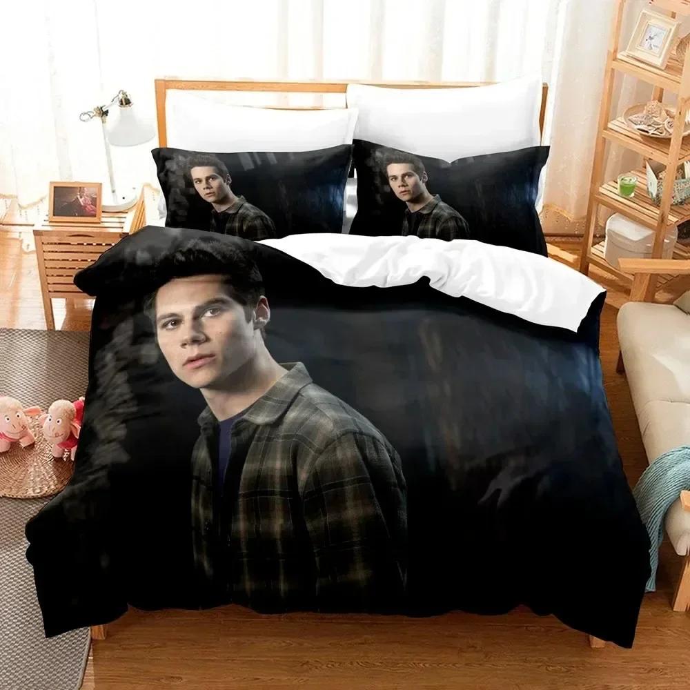 Luxury New 3D Print Teen Wolf Bedding Set TV Series Quilt Cover Pillowcases Twin Full Queen King Duvet Cover Sets Home Textile