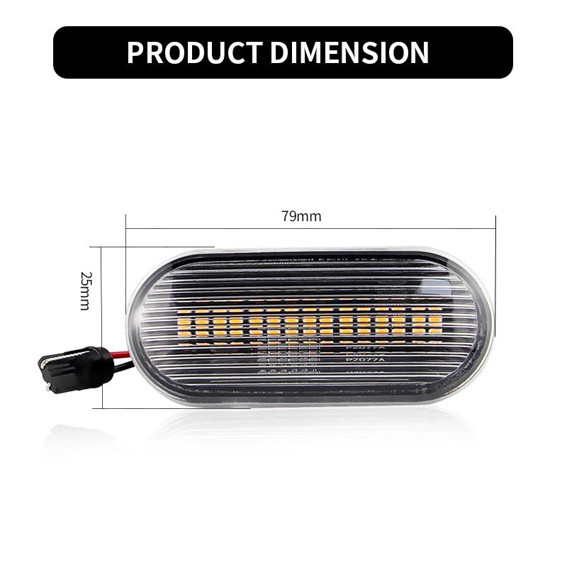 2PCS Led Side Marker Lamp For VW Transporter T5/Multivan Caravelle Amarok Bora Golf3/4 Lupo Passat 3B Passat 3BG Polo 6N/6N2/9N