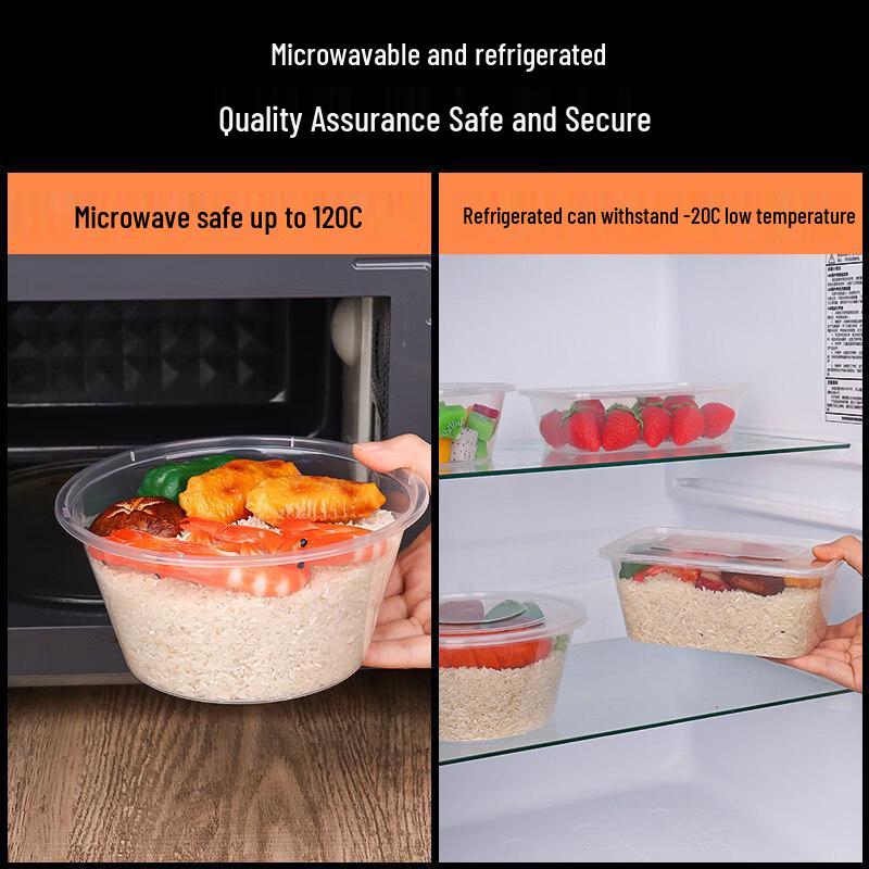 ZISIZ Disposable Plastic Food Container