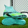 High-quality High-quality Youth Football Shoes Broken Nails Men's Lace-up Rubber Soft Bottom Large Size Football Boots