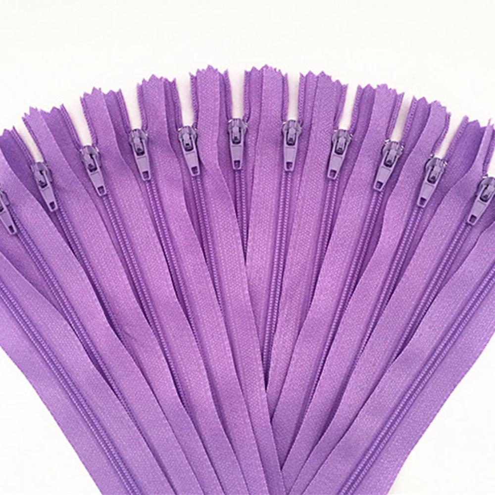 10pcs Nylon Coil Zipper 4"-24" (10 cm-60 cm) for Tailor Crafts, Sewing Clothes Zipper (20 Colors) Sewing Accessories
