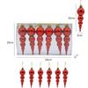 6pcs 6-Color Christmas Decoration Christmas Tree Pendant Ornaments Props