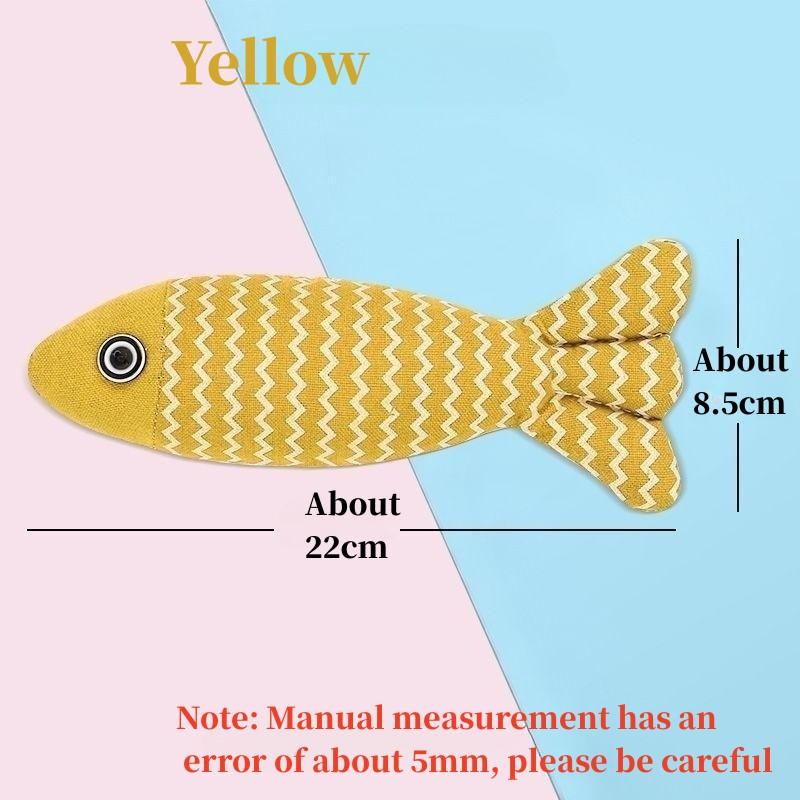 Teeth Grinding Catnip Toys Funny Interactive Plush Cat Toy Pet Kitten Chewing Vocal Toy Fish Bite Cat Mint For Cats