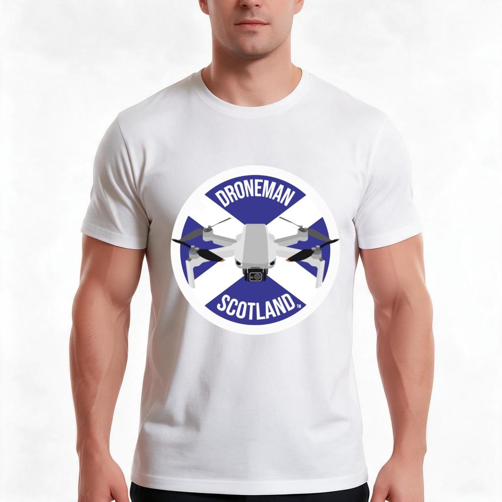 Droneunisex Scotland Logo Tshirt Summer Casual Cotton Tee Oversized Streetwear Tops Vintage Graphic Print Unisex Unisex Unisex