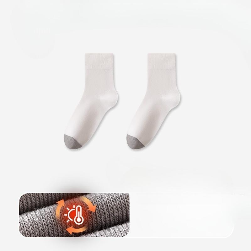 Men's Autumn and Winter New Warm and Thick Antibacterial Deodorant Wicking Tube Cotton Socks