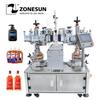 ZS-TB806 Vertical Semi-Automatic Square Laundry Detergent Toilet Cleaner Bottle Double Sides Labeling Machine