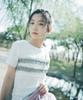 Ohesio Dot Frill T-Shirt, White
