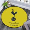 Tottenham Hotspur Logo Printed Round Rug, Non Slip Washable Circular Carpet For Living Room Bedroom Playroom, Sports Fan Decor, Holiday Birthday Gift