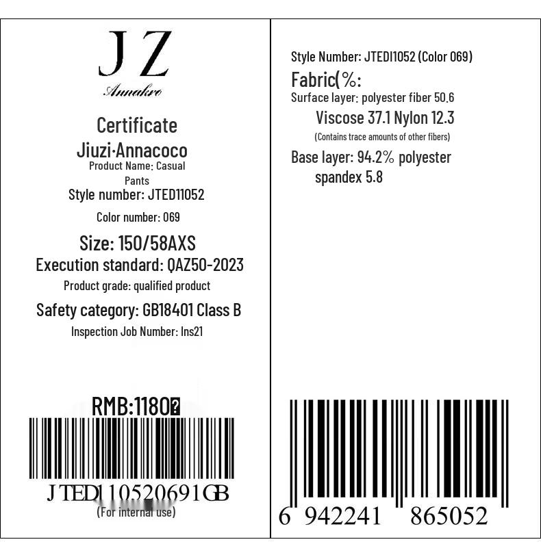 JZ Anna Coco Women's Warm Wide-Leg Velvet Pants