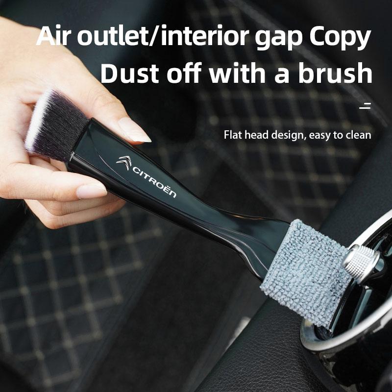 Car 2 In 1 Car Interior Cleaning Brush Dust Tool For Citroen C1 2CV VTS DS5 RD3 Cross Berlingo Xsara Grand Picasso Jumper Cactus aki256