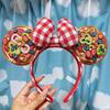 Tokyo Disney Sea Resort Minnie Ears Pizza Italy Plush Mickey Headband Japan