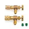 Air Conditioning Refrigerant Valves 1/4 Inch for R410 1/4 Adapter Fitting Refrigeration Repair And Fluoride R22