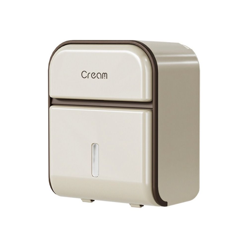 Waterproof Wall-Mounted Tissue Box No-Drill Draw Tissue Box Toilet Paper Holder  Bathroom