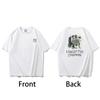 Fashion Trend  Crocodile Warrior Anime Fun Printed Tee Short Sleeve 100% Cotton Men T Shirt Casual Loose Oversized Y2k Tops