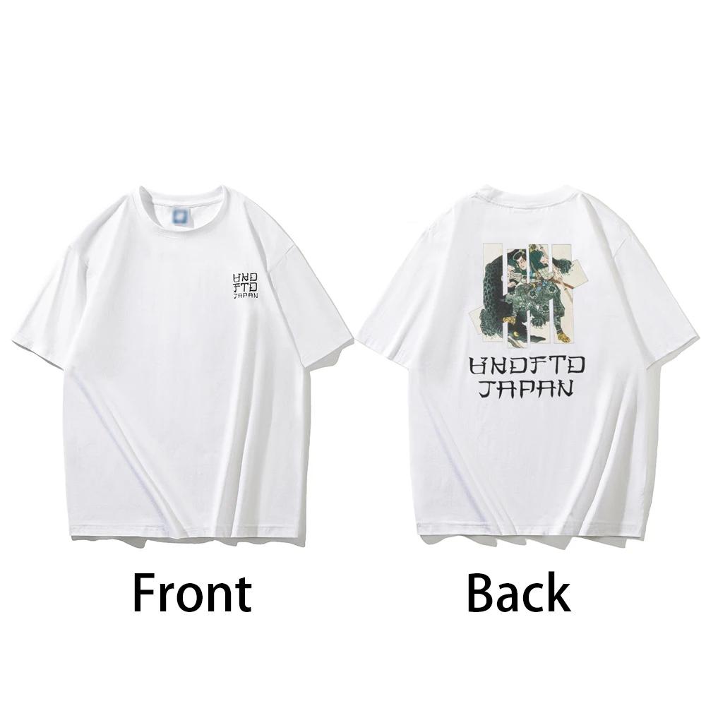 Fashion Trend Crocodile Warrior Anime Fun Printed Tee Short Sleeve 100% Cotton Men T Shirt Casual Loose Oversized Y2k Tops
