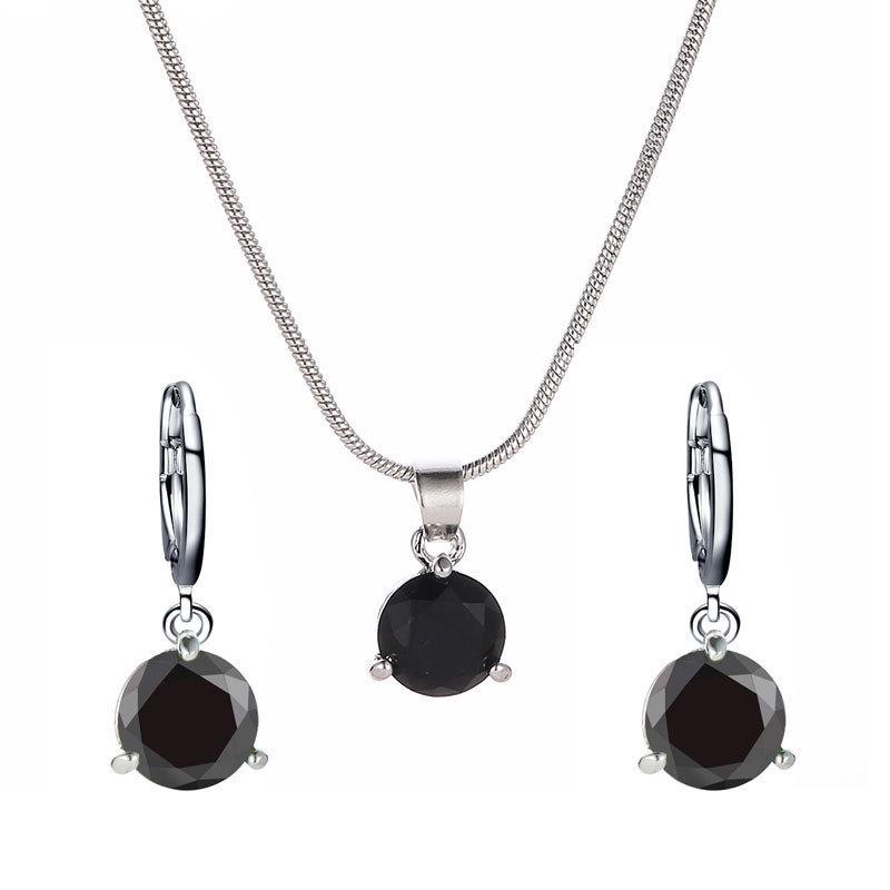 Elegant Pearl Teardrop Necklace & Stud Earrings Set for Bridal