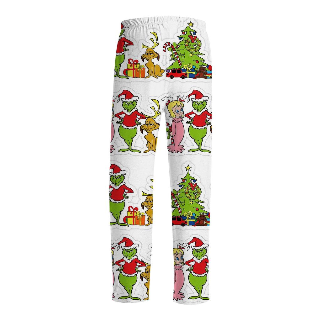 Men's Allover Printed Home Pants Sleeping Pajama Pants Long Pants Pajama Pants Yoga Pants
