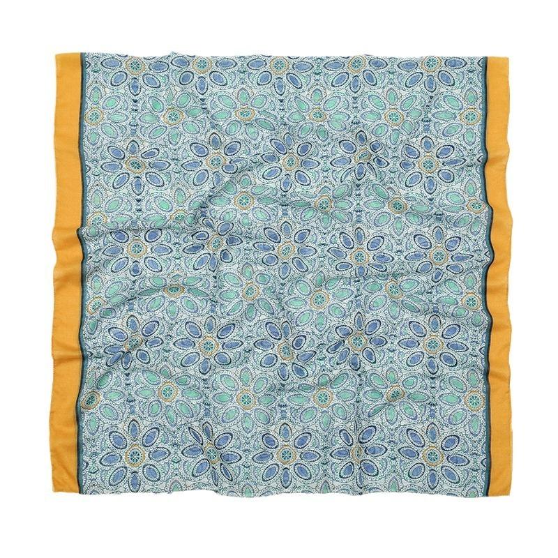 Hot-selling spring and summer new beard-hanging tassel scarf female exotic shawl travel wear yellow-green sunscreen