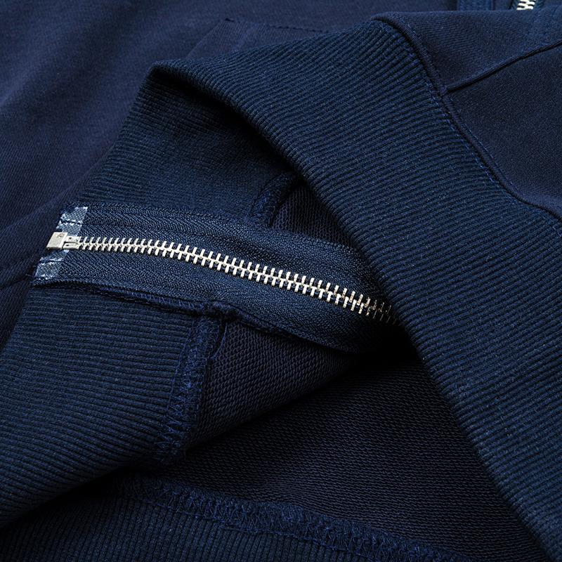 669 AMI Herr- och Damhöst Ny Broderad Dragkedja Huvtröja