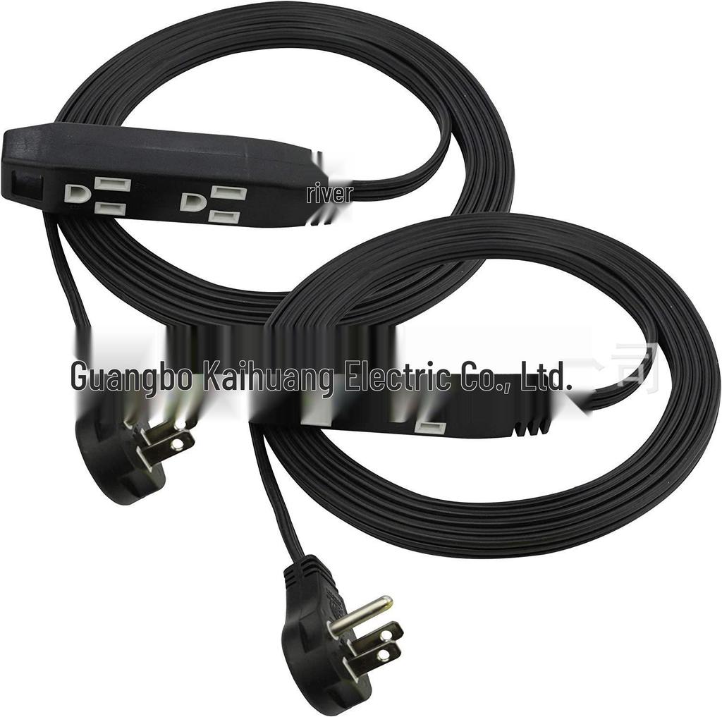 American Standard 5-15P to 5-15P 12AWG Flame Retardant Extension Cord 0.5M-0.6M Pure Copper