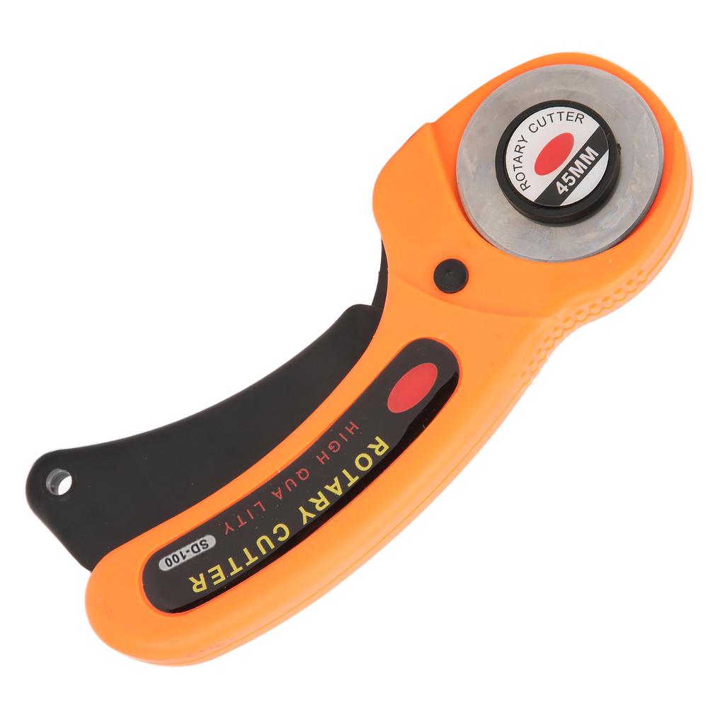 Fabric Cutter Manual Cloth Cutting Round Hob with Replacement Blades for Sewing Leather5 Blades