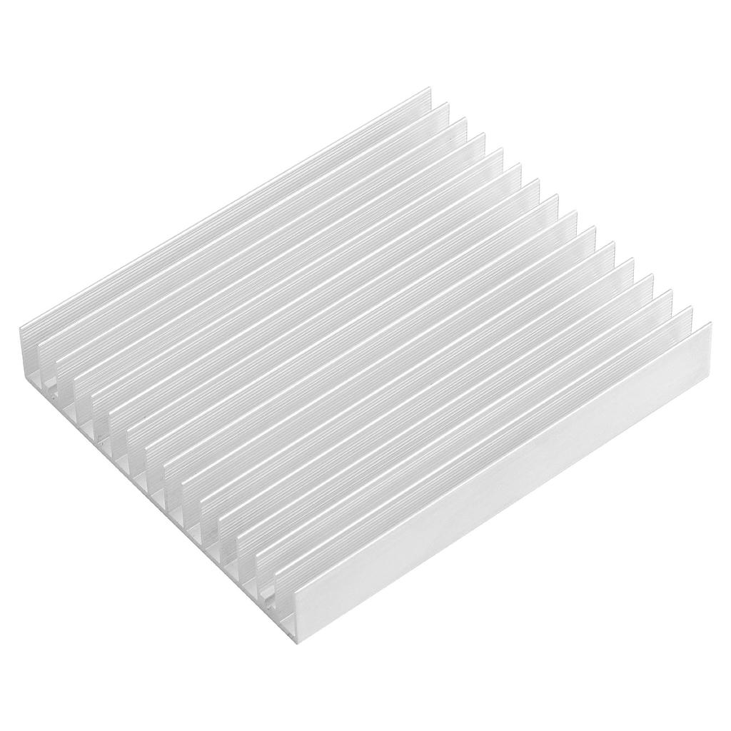 uxcell 1pc Aluminum Heatsink Heatsink Module Heat Diffusion Cooling Fin for High Power Amplifier Transistor Semiconductor Devices 120 x 100 x 18mm