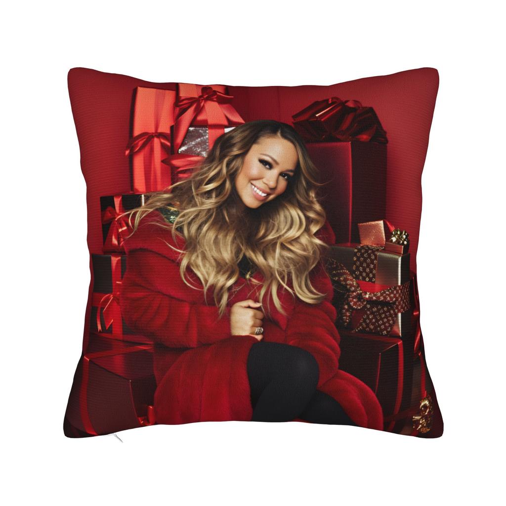 Mariah Carey Christmas Pillow Case  Soft Pillow Cover Morden Pillowcases For Living Room Chair