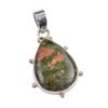 Natural Unakite Gemstone Handmade 925 Solid Sterling Silver Pendant 1.50" N6i29