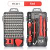 Zestaw wkrętaków 25/115/135/140 w 1 Magnetyczny Zestaw bitów Torx Phillips Z kluczem do usuwania elementów elektrycznych Narzędzia do naprawy Telefonu PC