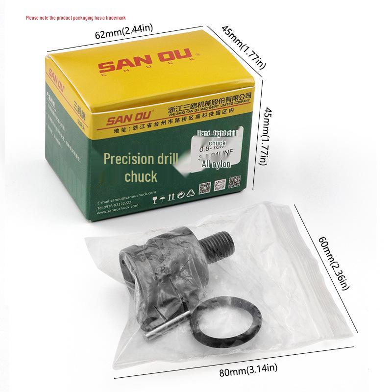 Electric Drill Conversion Kit: 5-Piece Set with 0.8-10mm Chuck and Lithium Battery Wrench Shaft