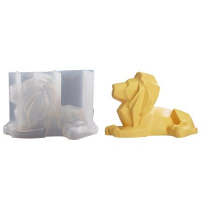 Silikon-Löwen-Kerzenform, Aromatherapie-Kerzenform, 3D-Tier-Gips-Epoxidform für die Herstellung von DIY-Seifengeschenken und Kerzen