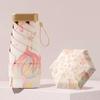 Floral Pattern Sunscreen Umbrella UV Protection Rain Umbrella Sunshade Umbrella  All-weather