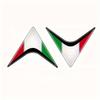 2pcs Italy Flag Limited Edition Racing Sport Decals Italia Flag Emblems AccessoriesBadge Decal Design for Motorcycle Car Truck Bike