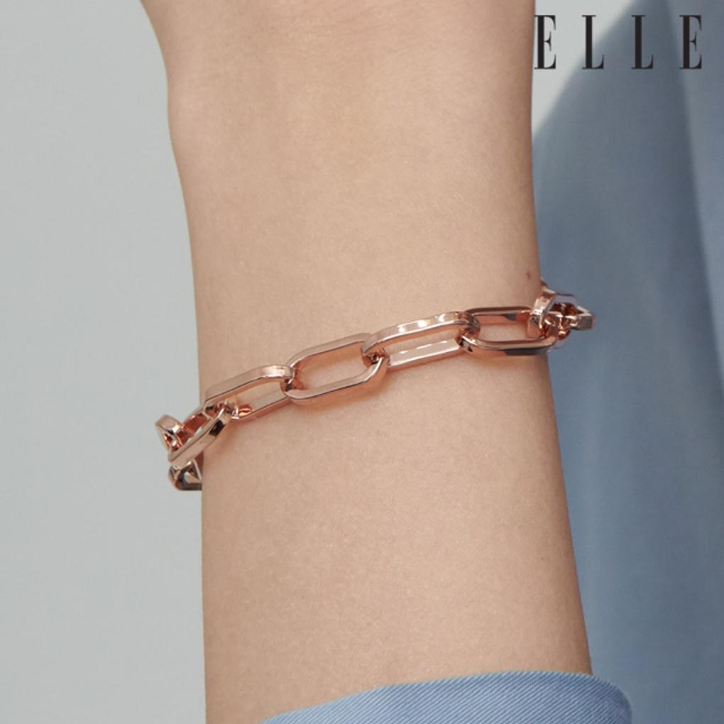 Square Clip Chain Bracelet ELBRBB084