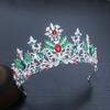 1 Stück Mode Weihnachts-Tiara mit Schneeflocken Haarkrone Stechpalme Edelsteine Aufwändiges Festliches Design Perfekt für Weihnachtsfeiern Cosplay