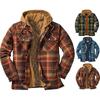 US Casual Mens Winter Shirt Fur Lined Lumberjack Flannel Work Jacket Warm Thick