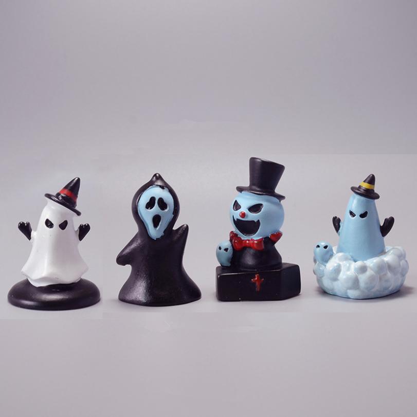 Jackman Ghost Pumpkin Lamp Clown Micro Landscape Decorative Ornaments Halloween Diy Accessories Mini Micro Landscape Decoration