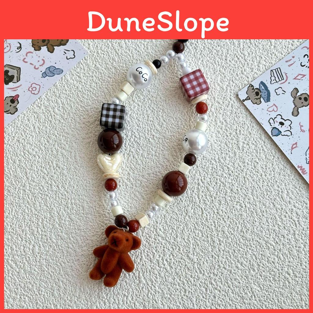 Cartoon Teddy Bear Phone Lanyard Pvc Handmade For Kids And Teens