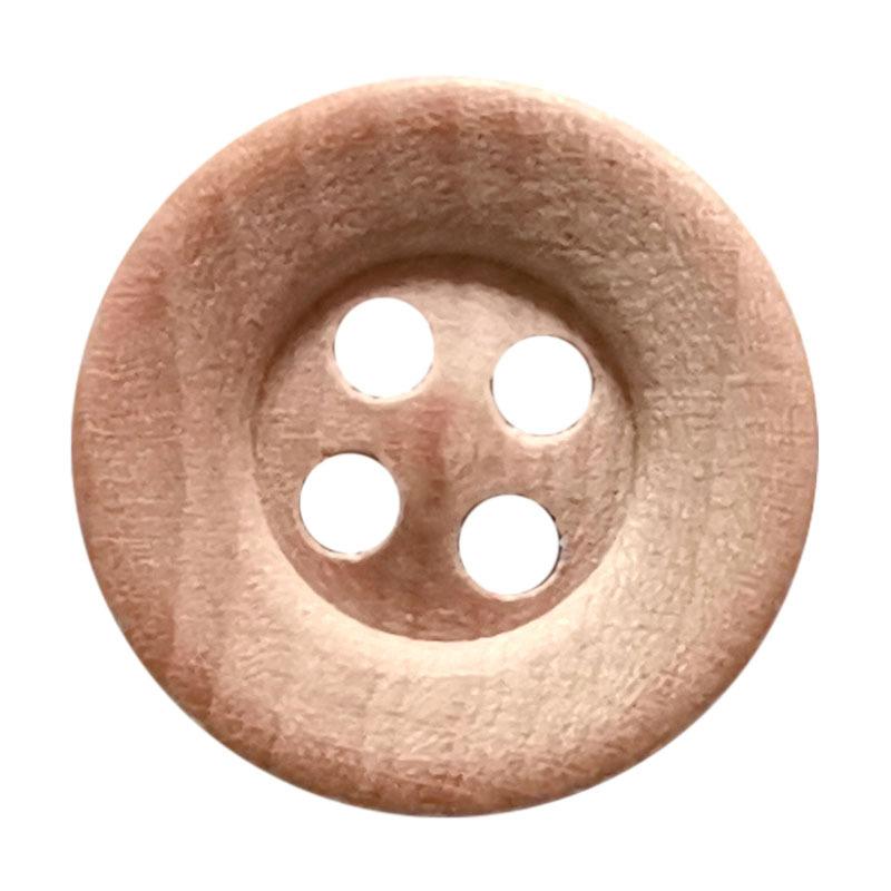 5Pcs Wooden Four-Eye Button Knitted Cardigan Shirt Sleeve Collar Buttons Children'S Clothing Versatile Clothes Decorative Wooden Buttons